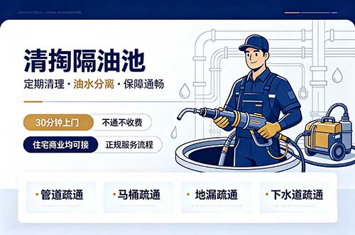 萍乡清掏隔油池